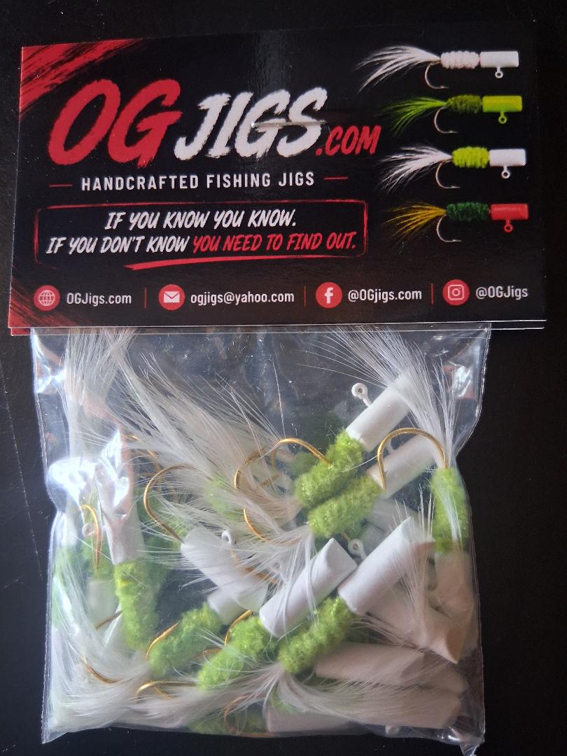 OGjigs Hand-Tied Hair Jigs – 25 Pack 1/8 oz