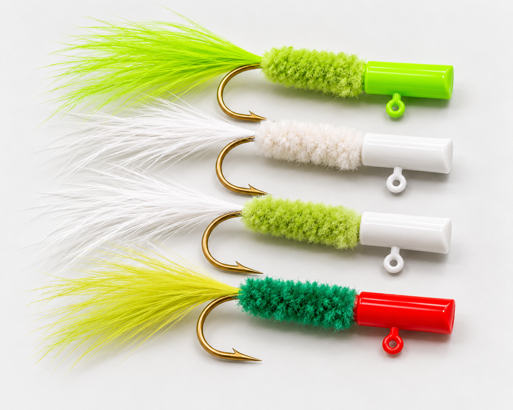 OGjigs Hand-Tied Hair Jigs – 25 Pack 1/8 oz